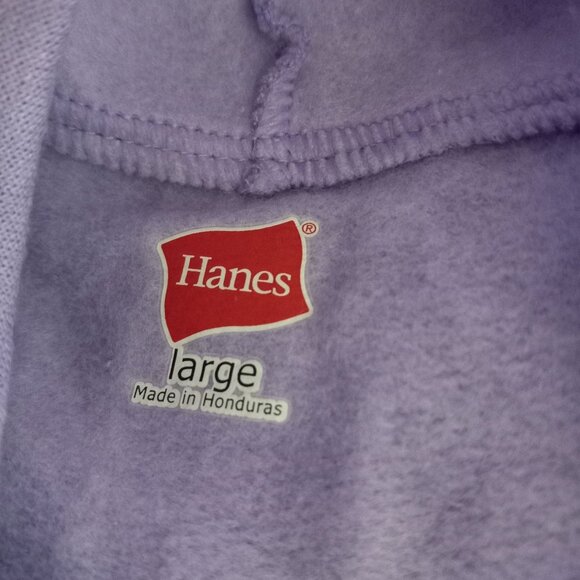 Hanes Size L 10 12 Girls Hoodie Jacket CITY CHIC Glittery Graphic Purple NEW - Picture 4 of 7
